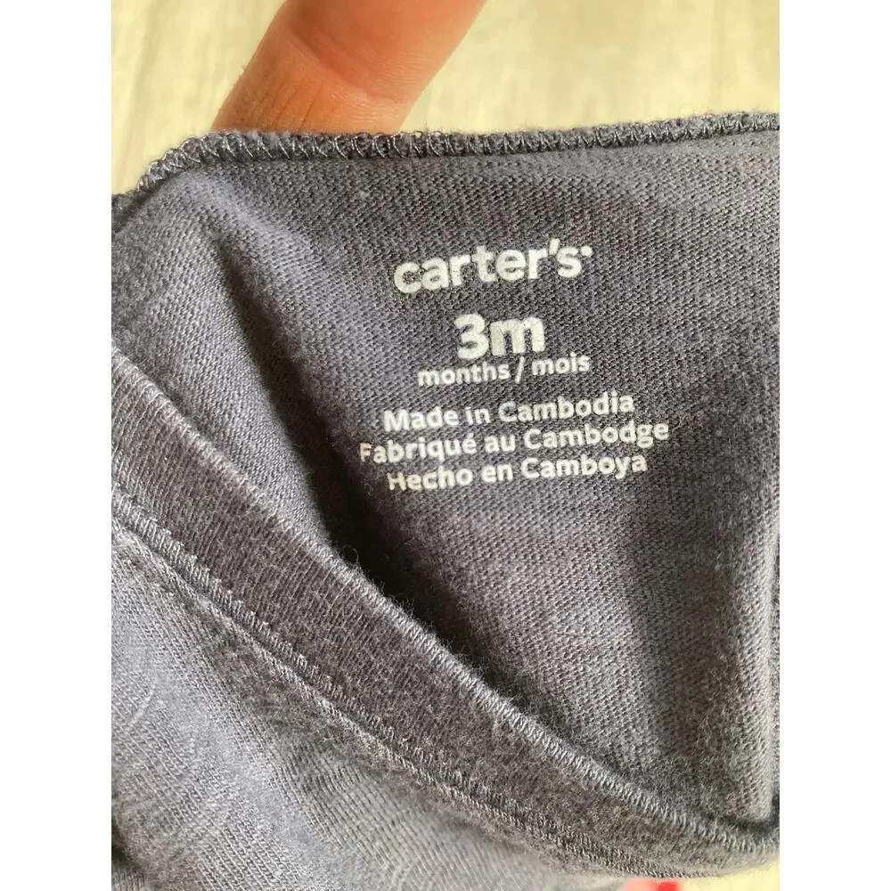 Carter’s Little Green Monster Pullover Top, Size 3M